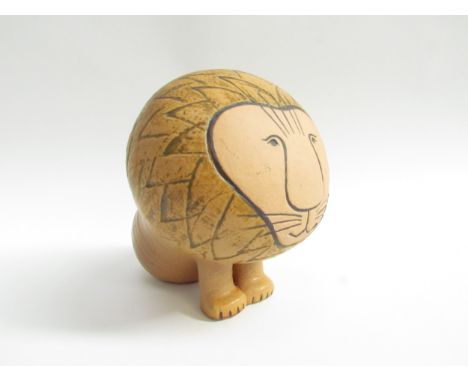 Lisa Larson for Gustavsberg - A Large ceramic figure of a Lion. Impressed marks to base. 14.5cm high 