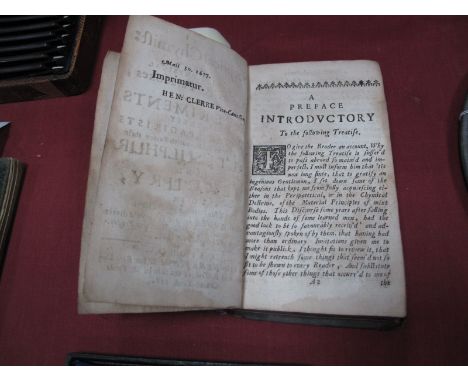 Boyle [Robert] : The Sceptical Chymist or Chymico-Physical Doubts &amp; Paradoxes etc., printed by Henry Hall for Richard Dav