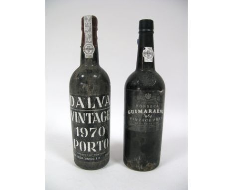 Port - Dalva Vintage Porto 1970, s/n 332567; Fonseca Guimaraens 1984 Vintage Port, s/n 831015. (2)