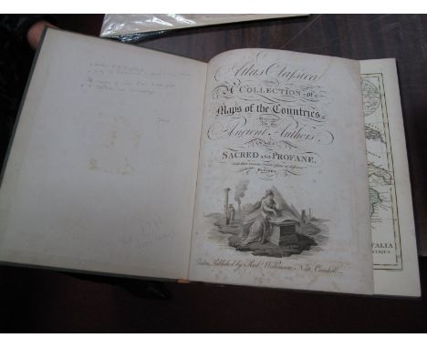 Maps - Atlas Classica, pub. Robert Wilkinson, London, 1797, a collection of maps of the countries mentioned by the ancient au
