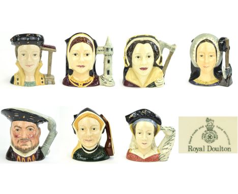 Royal Doulton Character Jugs The Complete Set Of Henry VIII And His Six Wives. 1. Henry VIII D 6642, issued 1975-1985, height