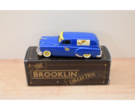 A Brooklin Models The Brooklin Collection 1:43 scale die-cast, BRK 31B 1953 Pontiac Sedan Delivery, Sunoco Lic by GM Corporat