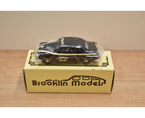 A Brooklin Models The Brooklin Collection 1:43 scale die-cast, BRK 51A 1951 Ford Fordor Police Limited Edition Factory Specia