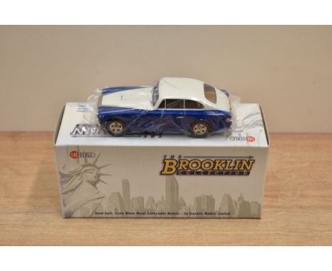 A Brooklin Models The Brooklin Collection 1:43 scale die-cast, BRK 128A 1952 Cunningham C-3, Ivory/Blue, in original box with