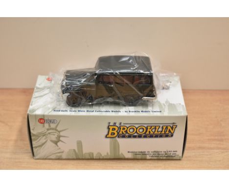 A Brooklin Models The Brooklin Collection 1:43 scale die-cast, BRK 167 1952 Willys-Overland Station Wagon- 4WD, Hampshire Gre
