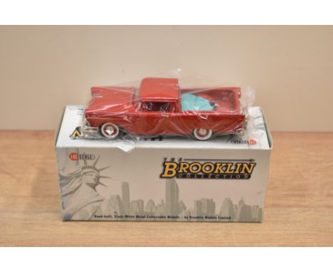 A Brooklin Models The Brooklin Collection 1:43 scale die-cast, BRK 108 1957 Ford Ranchero, Flame Red, in original box with in