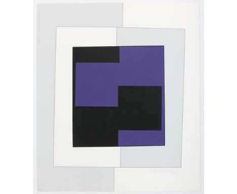Vasarely, Victor von: (1908 Pecs - Paris 1997). Zara (Cristal). Farbserigraphie. Blgr. 46 x 40 cm. Signiert. - Nr. 19 von 138