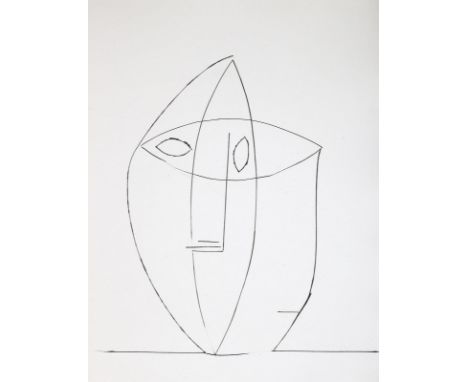 Toesca,M.: Six Contes Fantasques. Illustrés des six burins par Picasso. Paris, Flammarion 1953. 34 x 26 cm. ╔Mit 6 ganzseitig