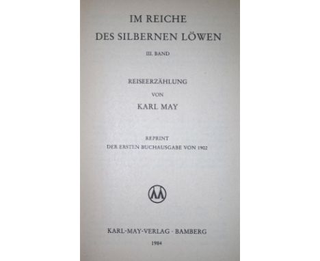 May,K.: Freiburger Erstausgaben, hrsg. v. R. Schmid. Reprint der ersten Buchausgabe. 33 Bde. Bamberg, Karl-May-Vlg. 1982-1984