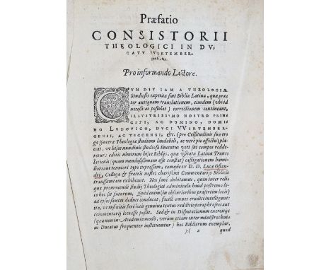 Biblia latina.: (Biblia Sacra Veteris &amp; Novi Testamenti. Quid sit hac nova editione praestitum, sequens praefatio Consist
