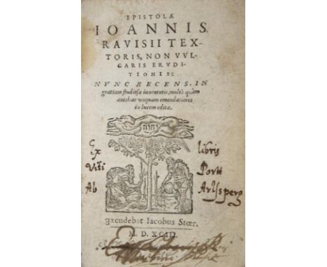 Ravisius Textor,J.: Dialogi aliquot festissimi. Item eiusdem epigrammata et epistolae. Recens recognita &amp; emendatae. Tl. 