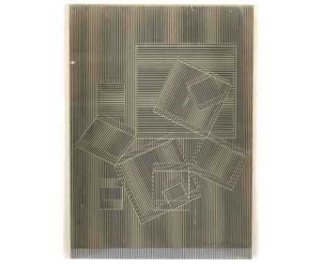 Vasarely, Victor von: (1908 Pecs - Paris 1997). Oeuvre profonde. Siebdruck auf Plastik und auf auf Karton, Leinen. Objekt. Au