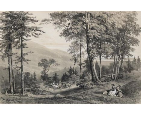 Coignet,J.: Bade et ses environs. Avec de notices par A.Achard. Paris, Hachette 1858. Imp.Fol. Mit illustr. lithogr. Titel, 2