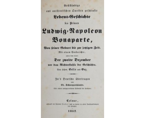 Gallix,(J.C.B.) u. Guy (de l'Herault).: Vollständige aus authentischen Quellen geschöpfte Lebensgeschichte des Prinzen Ludwig
