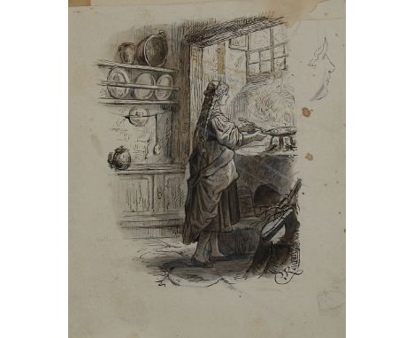 Reinhardt, Carl August (auch Karl Reinhardt,: 1818 Leipzig - Kötzschenbroda 1877). Junge Frau mit langem Haar u. geflochtenen