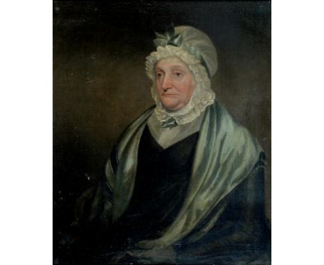 ENGLISH SCHOOL, 19TH CENTURY - PORTRAIT OF A LADY, BUST LENGTH, OIL ON CANVAS, 73CM X 60CM 