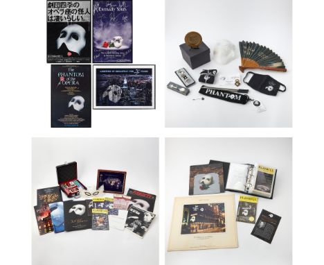 THE PHANTOM OF THE OPERA A Collection of Promotional and Cast & Crew Gifts from The Phantom of the Opera. A large group of in