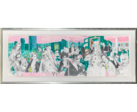 POLO LOUNGE (DIPTYCH)Color screenprint, 1989, on wove paper, each sheet signed and numbered 508/700 in pencil, the full sheet