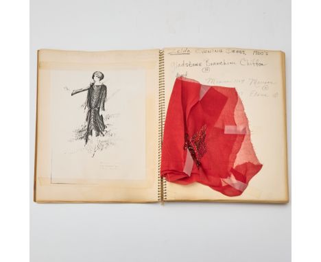 THEONI V. ALDREDGECostume Bible for Tennessee Williams' Clothes for a Summer Hotel. A large spiral notebook with the show tit