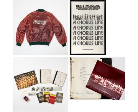 A CHORUS LINEStage Manager Jake Bell’s annotated cue script, corrected master and blocking scripts, and promotional materials