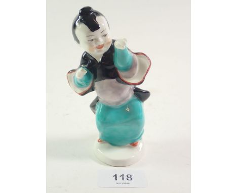 A Royal Worcester figure Chinoiserie Girl, No. 3362