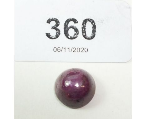 A round star ruby, 11.3 cts 
