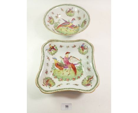 A selection of miscellaneous floral decorated porcelain to include Spode etc. 
