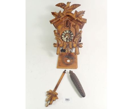 A vintage German cuckoo clock 