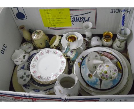 Assorted ceramics including Hammersley, Minton, Royal Doulton and other collectables (2 boxes) 