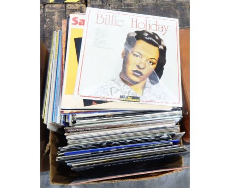 Large quantity of long playing records including Billie Holliday, Sarah Vaughan, Tony Bennett, Donna Summer, Carly Simon, Sin