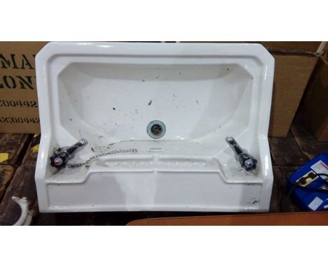 White ceramic sink 