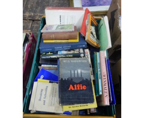 Large quantity of books relating to horses including volumes of "The Horse, Its Treatment, Health and Disease" by Professor W