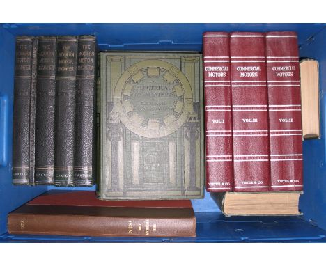 [MOTORING etc.] KENNEDY (R.) Electrical Installations, 5 vols, 4to, moving plates; ART NOUVEAU cloth, L., 1909; &amp; other s