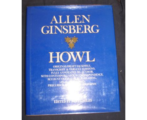 [SIGNED] GINSBERG (Allen) [Edited by Barry Miles], HOWL Original Draft Facsimile, Transcript &amp; Variant Versions, Fully An