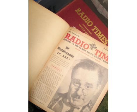 RADIO TIMES, British Expeditionary Force Edition, 4to bound volume, ex BBC Library, March - June, 1940; &amp; 9 other R. T. v