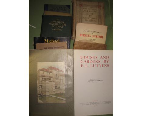 [ARCHITECTURE &amp; ART] BOLTON (A.) The Architecture of Robert &amp; James ADAM, 2 vols, folio, illus., cloth gilt, L., Coun