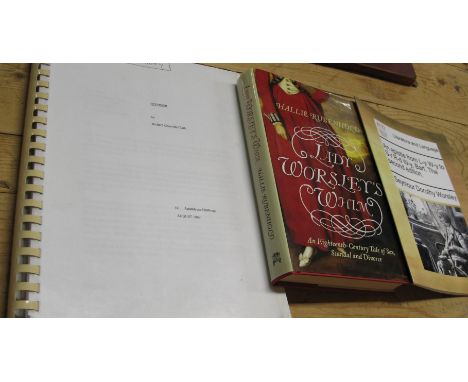 [GENDER STUDIES, etc.] WORSLEY (Lady Dorothy Seymour, nee Fleming, 1757-1818) A4 ring-bound unpublished / as yet unrealised f