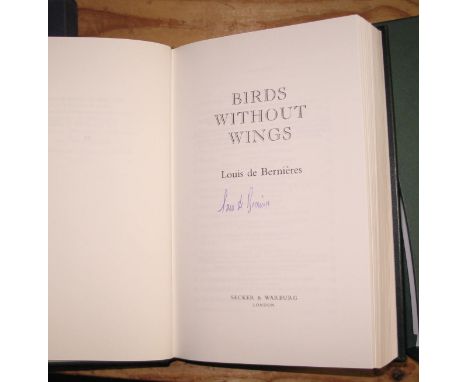 [SIGNED] DE BERNIERES (Louis) Birds Without Wings, London: Secker &amp; Warburg, F in VG sl. dented slipcase at bottom. Leath