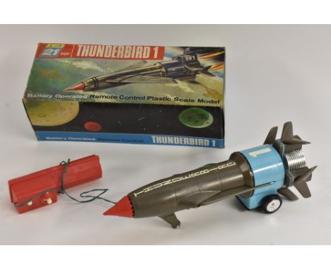 Thunderbirds  - a 1960s J Rosenthal (Toys) Limited,  A JR21 battery operated remote control Thunderbird 1, plastic scale mode