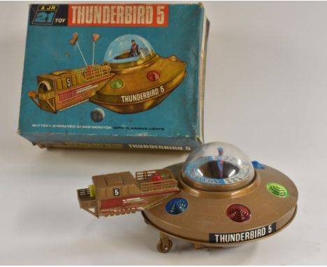 Thunderbirds  - a 1960s J Rosenthal (Toys) Limited,  A JR21 battery operated remote control Thunderbird 5, plastic scale mode