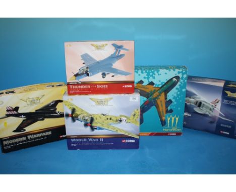 A COLLECTION OF BOXED CORGI 'THE AVIATION ARCHIVE' DIE CAST AEROPLANE MODELS COMPRISING OF - AA34702 MODERN WARFARE COLLECTIO