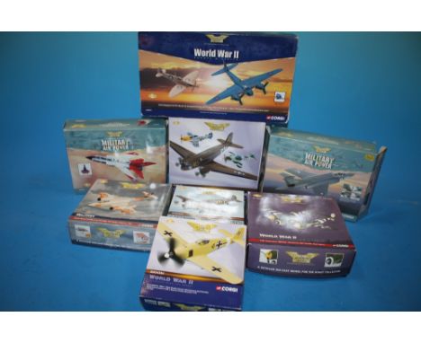 A COLLECTION OF CORGI 'THE AVIATION ARCHIVE' DIE CAST MODEL AEROPLANES, COMPRISING OF - P-39J 'DROOP SNOOT' LIGHTNING 'EZE DO