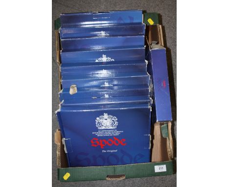 A BOX OF BOXED SPODE PLATES