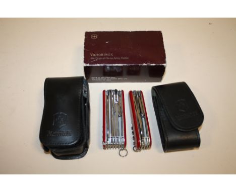 TWO VICTORINOX SWISS ARMY KNIVES