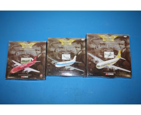 A COLLECTION OF CORGI 'THE AVIATION ARCHIVE' DIE CAST MODEL AEROPLANES, COMPRISING OF - 47602 VICKERS VISCOUNT PARCELFORCE, A