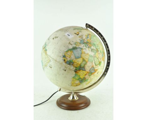 A modern table lamp in the form of a globe, 40cm high