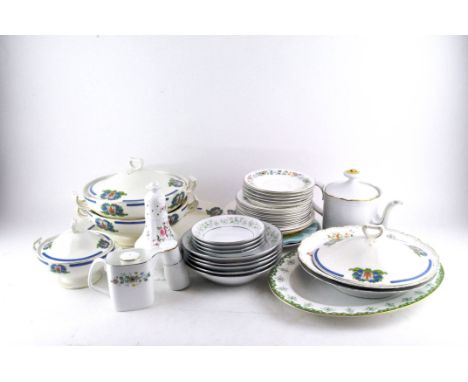A collection of assorted ceramics, including a Noritake 'Savannah' part service, a Staffordshire pottery part service and oth