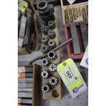 Set of DF-10 collets with tool holder and wrench