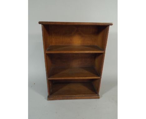A Small Three Shelf Open Bookcase 53 Cm Wide, 71 Cm High. 