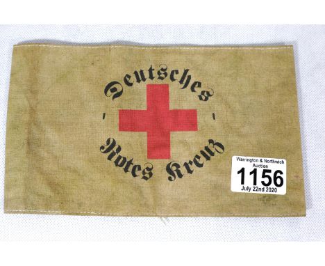 German WWII style Red Cross armband. P&amp;P Group 1 (£14+VAT for the first lot and £1+VAT for subsequent lots) 